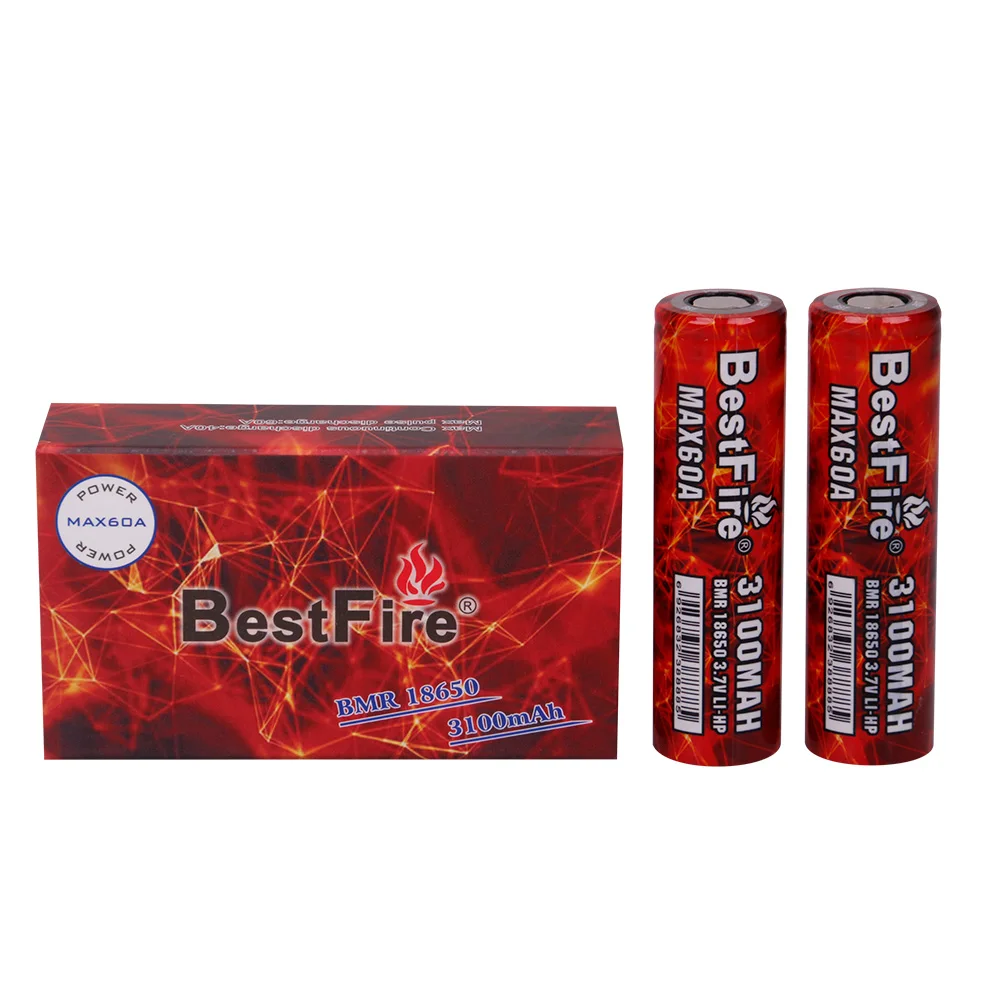 Оригинальный BestFire 3 7 V 3100mAh 60A электронная сигарета батарея Vaper 18650 аккумуляторная