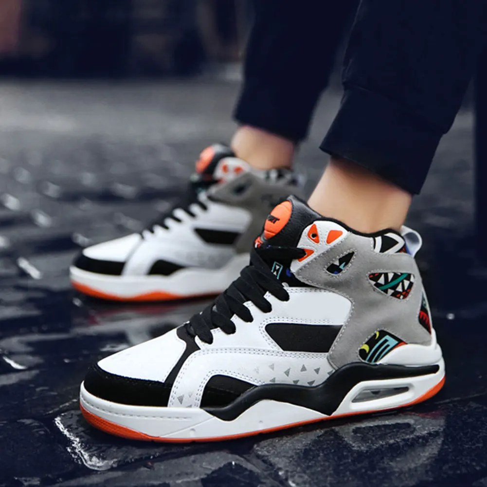 Для мужчин баскетбольные кроссовки воздухопроницаемые с антискользящим