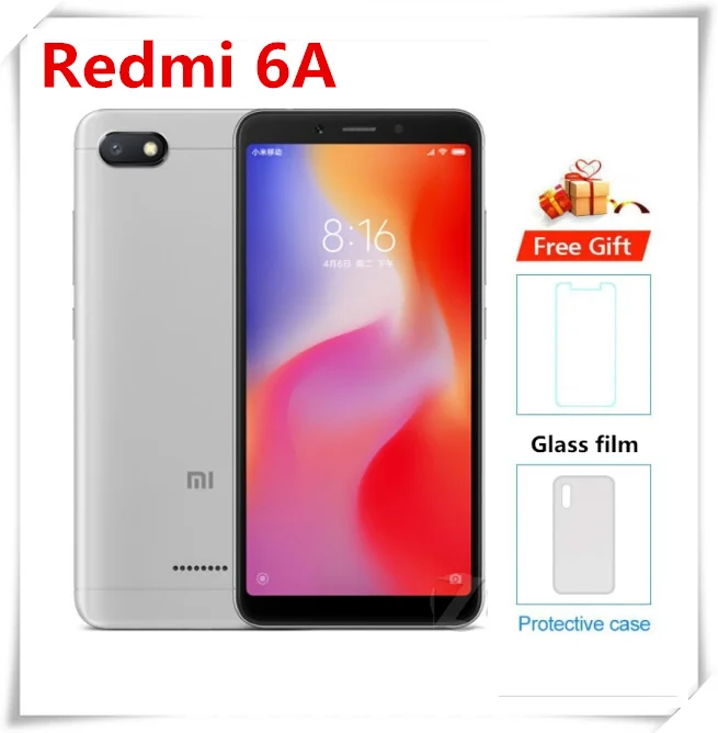 Оригинальный XiaoMi Redmi 6A смартфон 5 45 &quot 3 Гб оперативной памяти 32 встроенной MTK6762M Quad