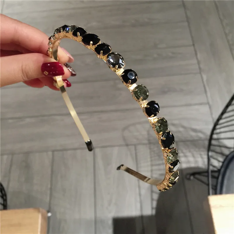 

Korean Style Headband Girl Simple Fairy Thin Edge Crystal Rhinestone Fresh Sweet Headdress for Women Fashion Hair Accessories