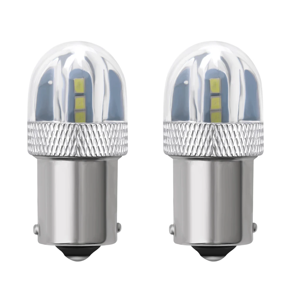 

2PC LED Bulbs 3030 6SMD 1156 BA15S P21W 1157 bay15d p21/5w Turn Signal Light Auto Reversing Bulb DRL Taillight Car Styling White