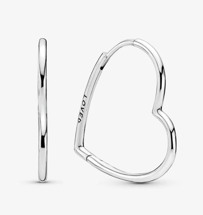 

La Menars Earrings Fashion Jewelry Crystal heart Earrings For Women Party Wedding 2022 Genuine Silver Plating Fine Jewelry