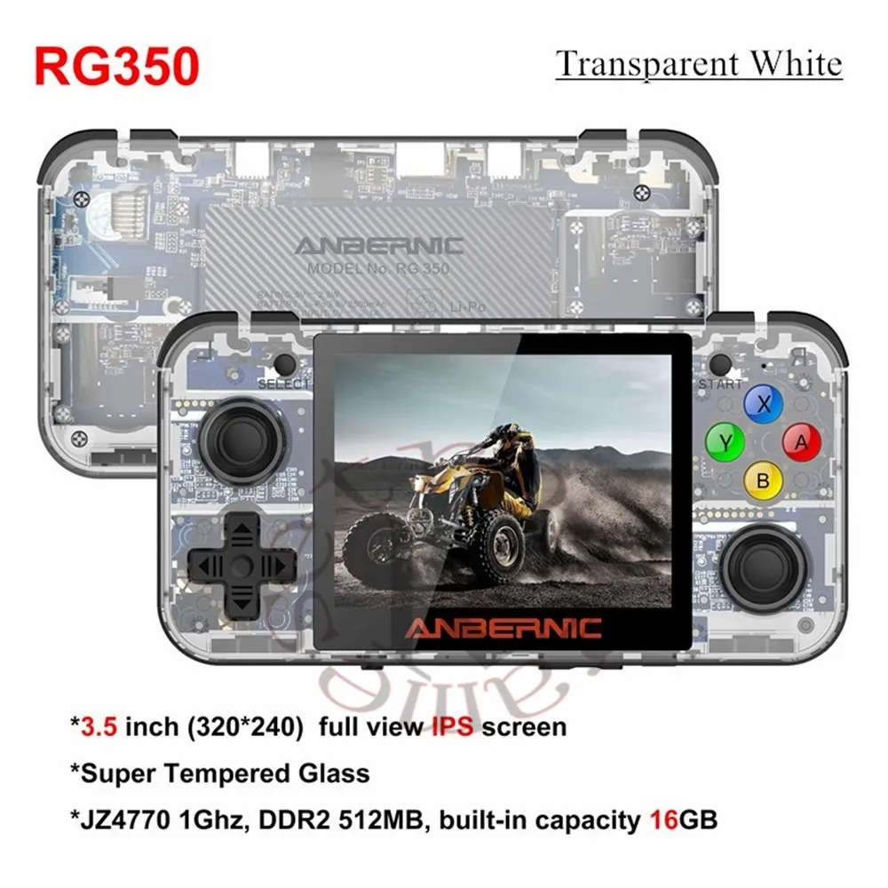 Ретро игровая консоль RG350 портативные видеоигровые консоли 64 бит 3 5 дюймовый IPS