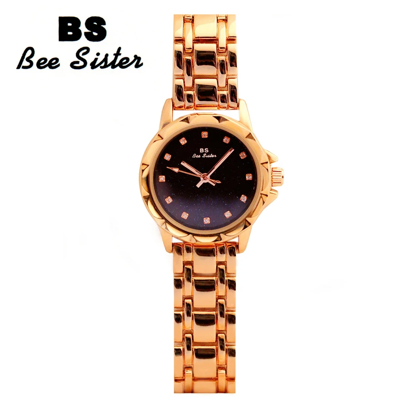 Брендовые женские часы розового золота Модные Аналоговые кварцевые с