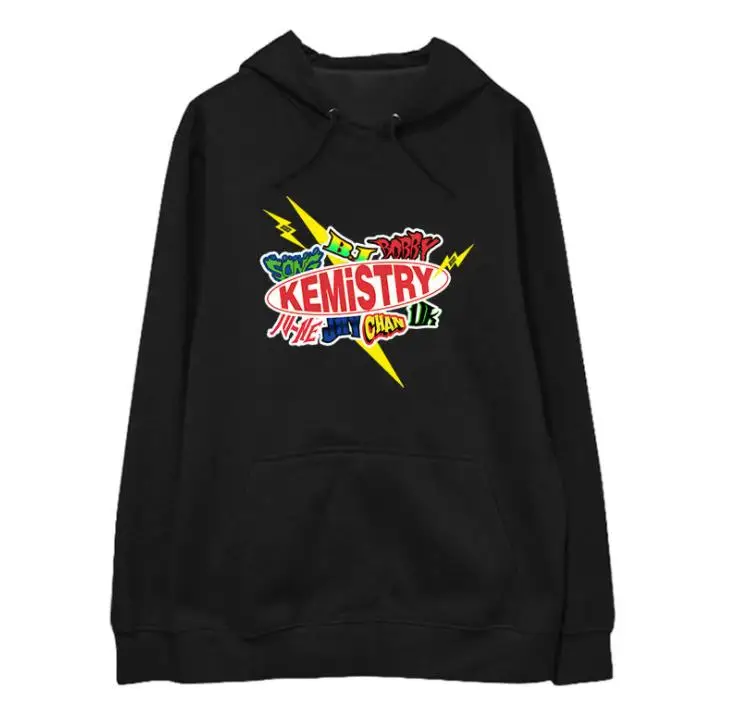 Худи унисекс с принтом названия участников Kpop Ikon Keimistry концерт модный