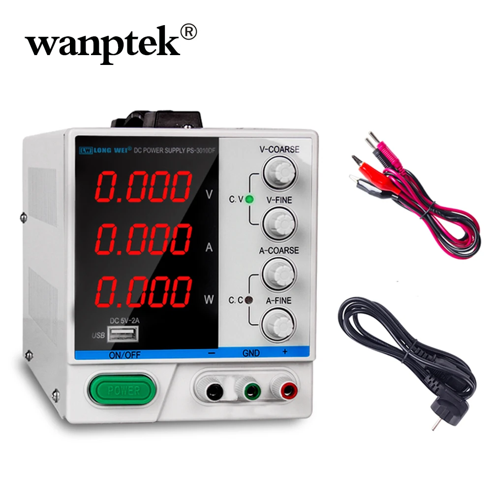 Лабораторный источник питания постоянного тока 30V10A 60V 5A 100V 3A светодиодный