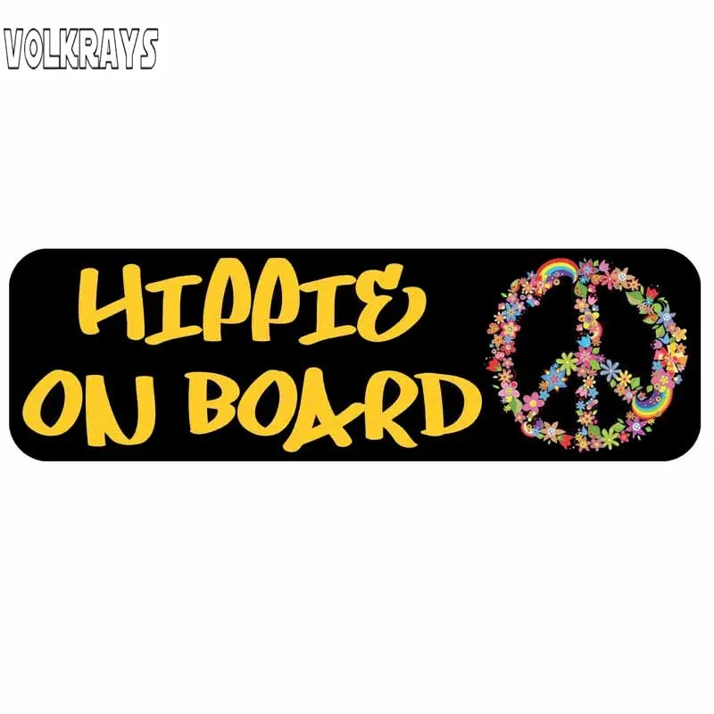 Модная Автомобильная наклейка Volkrays красивый хиппи на борту предупреждающие