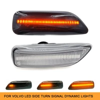 1pair led dynamic turn signal indicator side marker lights for volv xc90 mk1 xc70 v70 mk2 s80 s60 car styling