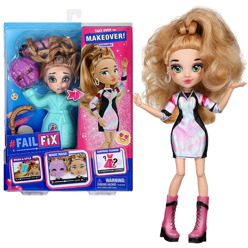 

8.5 Inch Failfix Slayitdj Total Makeover Doll Set Fashion Doll Series Anime Figure Toys Birthday Surprise for Girls Gift