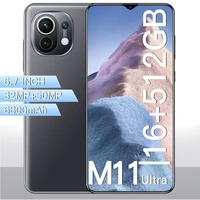 global version m11 ultra 6 7 inch smartphone 4g 5g unlock 32mp50mp 812gb 6800mah mobile phones telefon smartphone