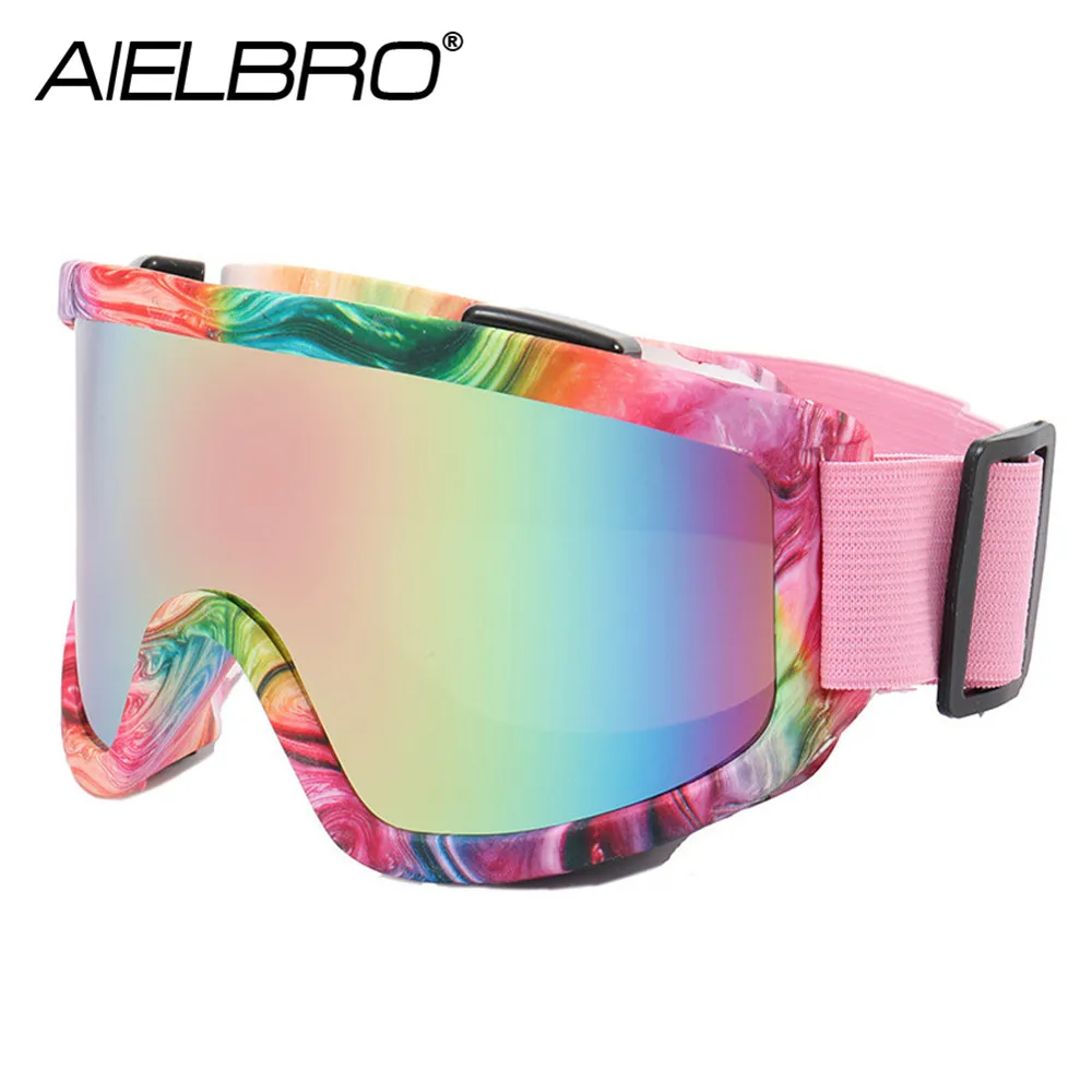 AIELBRO Ski Goggles Winter Glasses for Snowmobile Windproof Mask Snowboard Snow Skiing UV Protection | Спорт и развлечения