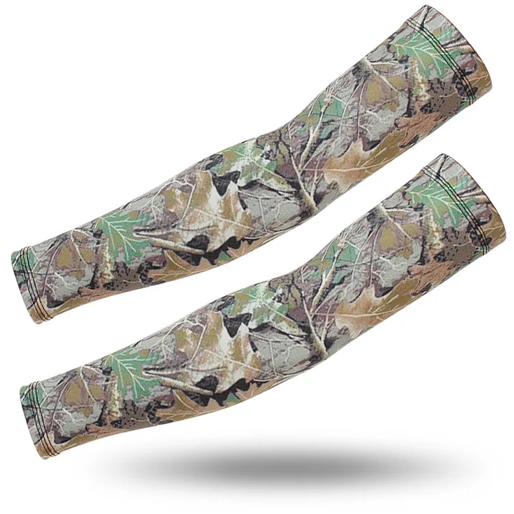 1 Pair Camouflage Arm Warmers Sun Uv Protection Arm Sleeves For Cycling Sports Bicycle Sunscreen Fishing Camping Arm Covers - Цвет: 08