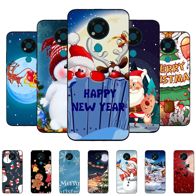 

Christmas Case For Nokia 3.4 Case Silicone Phone Cover For Nokia 3.4 TA-1288 TA-1285 Soft Bumper For Nokia3.4 Back Cover Case