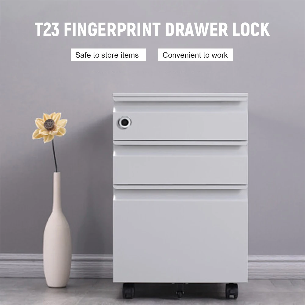 

T21 T22 T23 Smart Fingerprint Lock Electronic Drawer Lock Keyless Biometric Cabinet Lock USB Rechargeable Lock for Home Office