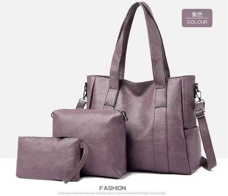 Модные женские туфли 3 шт./компл. Сумки из натуральной кожи кошелек комплект