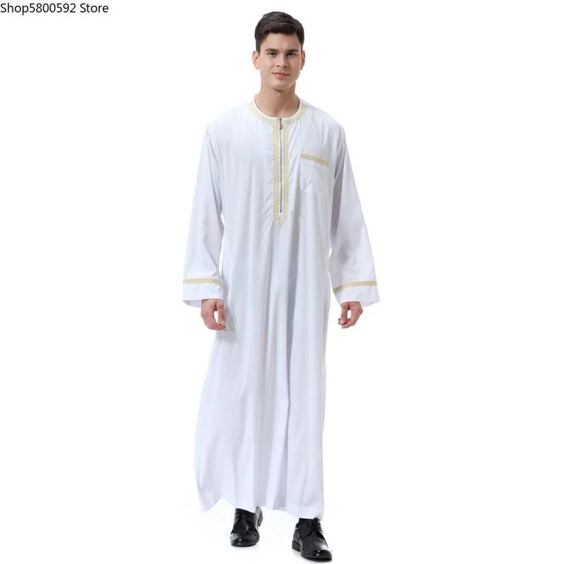 Мужское мусульманское платье абайя Пакистанская мусульманская одежда халат