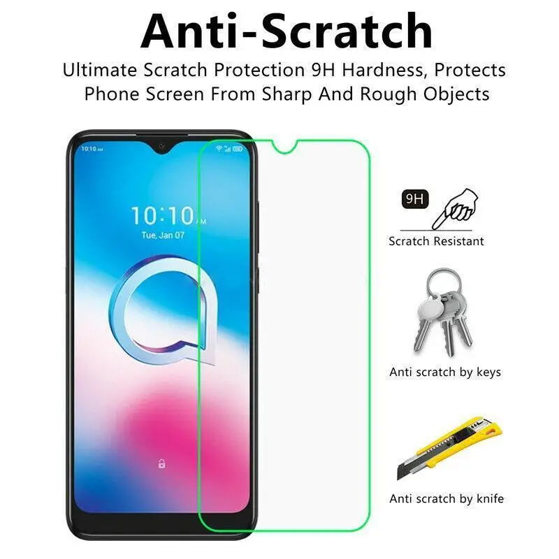 Ультратонкое закаленное стекло для Alcatel 1S 2019 3X 2020 Versa 3 3V 5099D Защитная пленка экрана