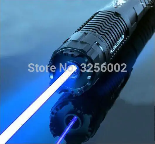 

450nm High Power Military 5000W 5000000m Blue Laser Pointer 303 Flashlight Light Burn Match Candle Lit Cigarette Wicked Hunting