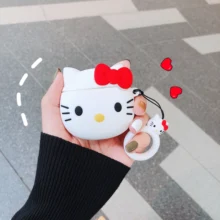 Япония мультфильм hello kitty Мягкая кукла из силикона чехол для Apple Airpods чехол История игрушек