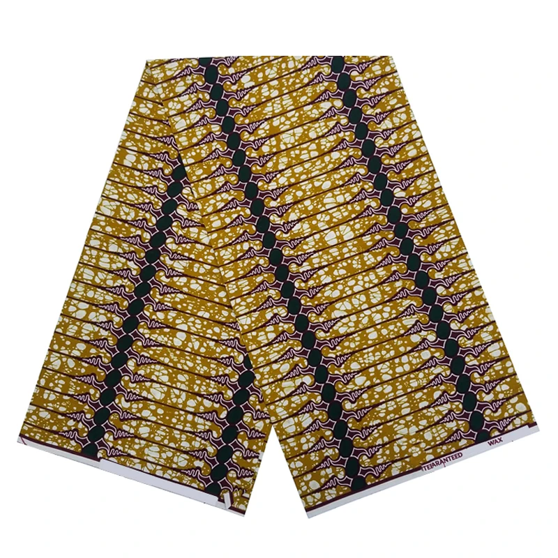 

Veritable Nigerian Style Sewing Material Fabric For Dress 100%Cotton Real Wax Ankara African Printed Fabrics By The Meter VL 703