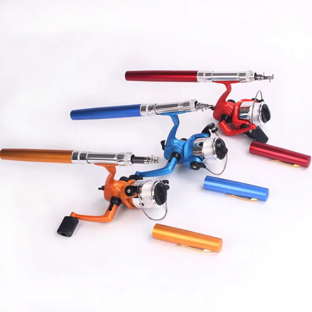 

Carbon Pen Fish Rod Angling Tool Fishing Tackle Portable Fishing Pole Mini Practical Fishing Rod Durable 5 Color