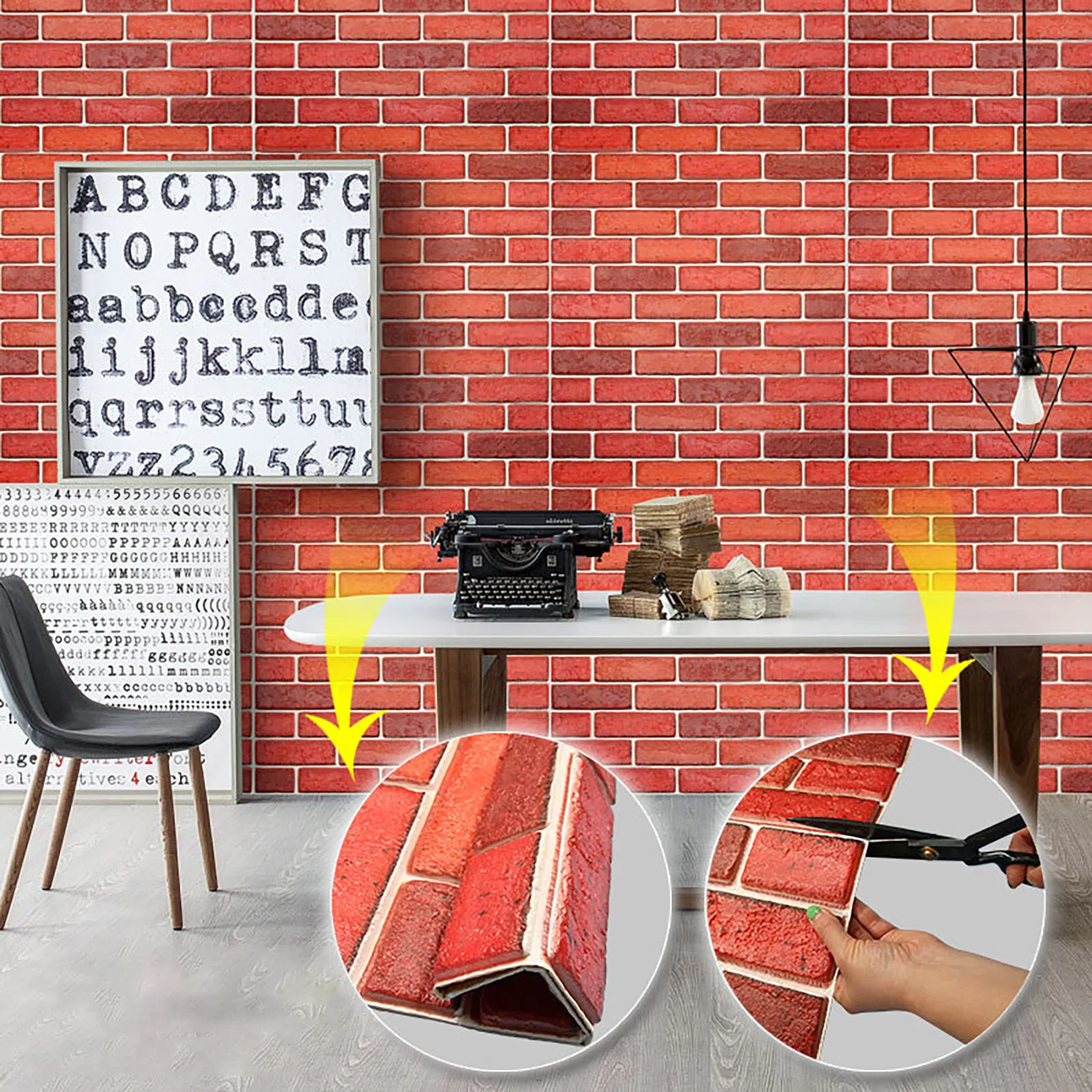 Новый Настенный декор из ПЭ пены 3D сделай сам тисненый кирпич камень цветная