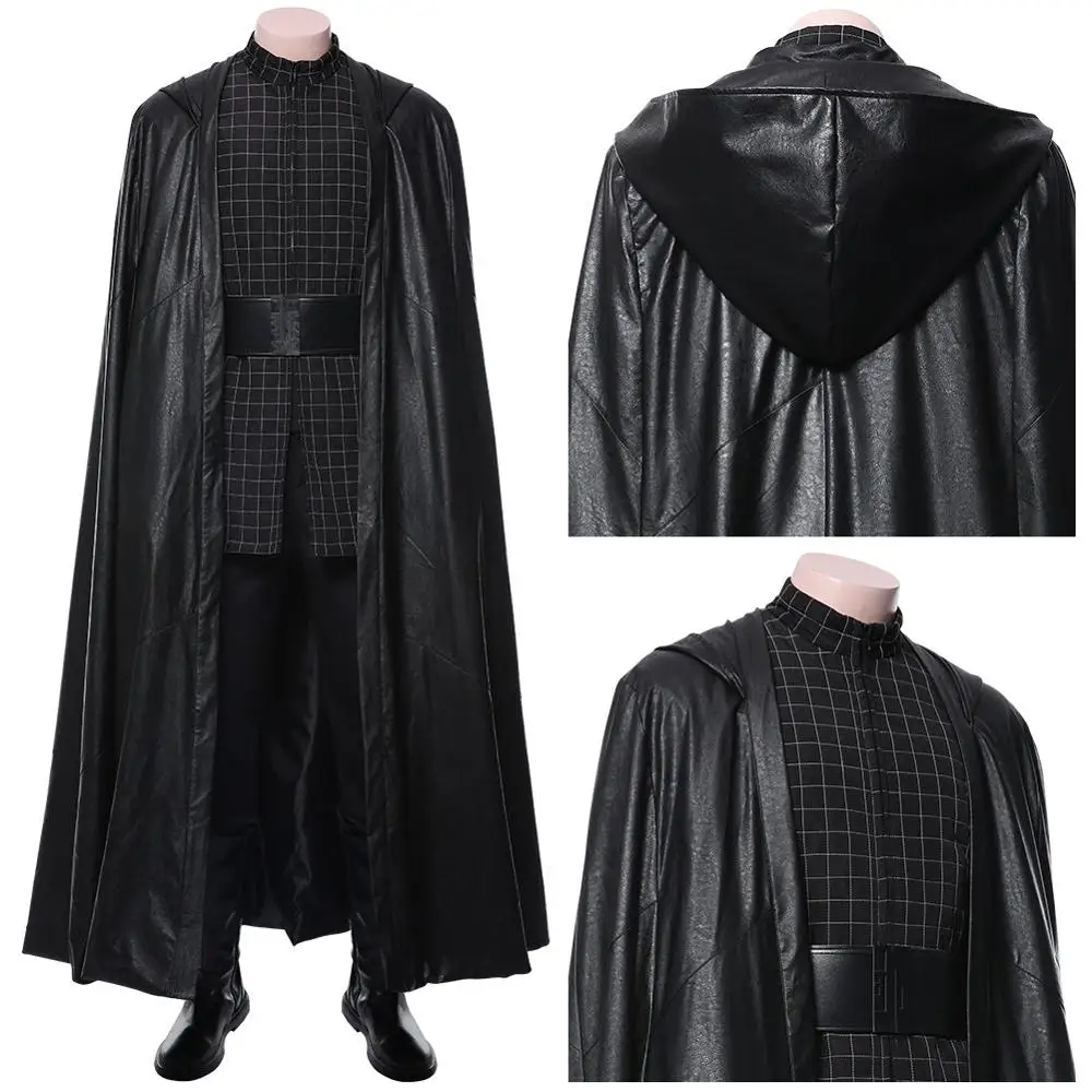 

Костюм для косплея из фильма Kylo Ren бен соло наряд плащ джедая халат для взрослых мужчин Хэллоуин Карнавальный Костюм