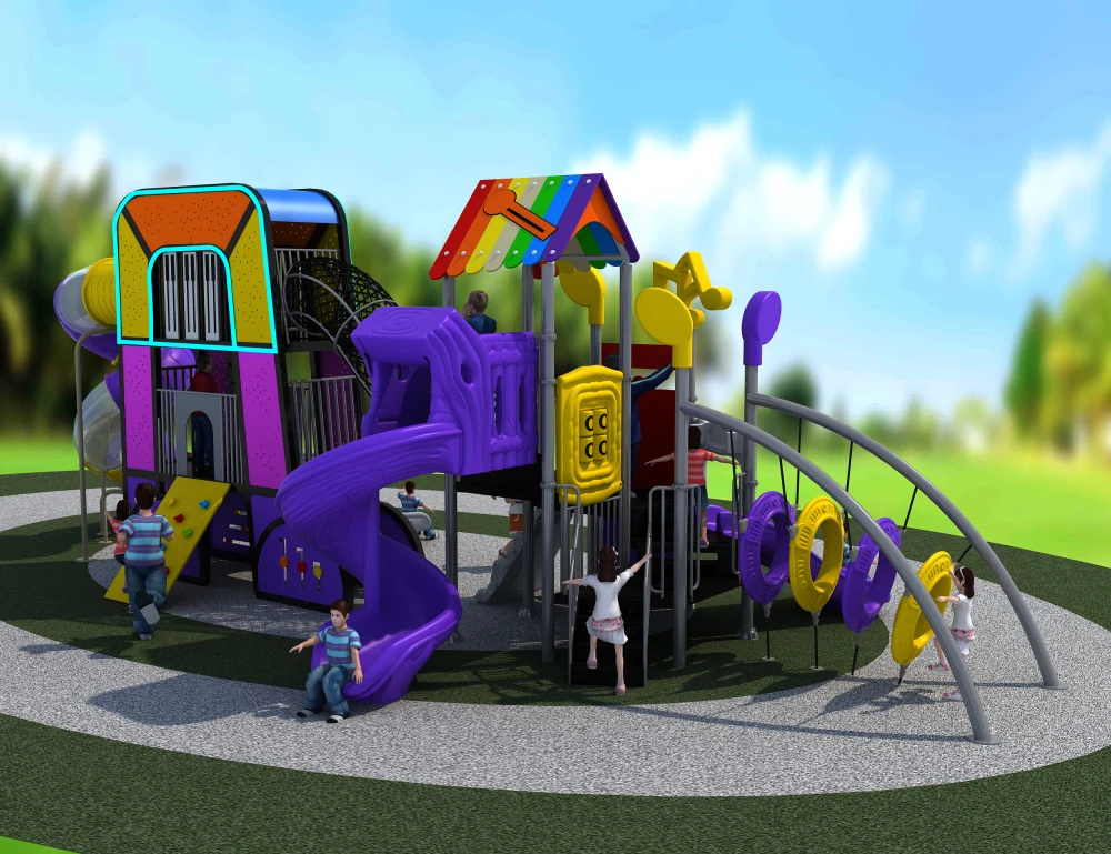 Koop Ylw 2020 Amusement Speeltuin Muziek Thema Gecombineerd Glijbaan Entertainment Park YLW-OUT200821