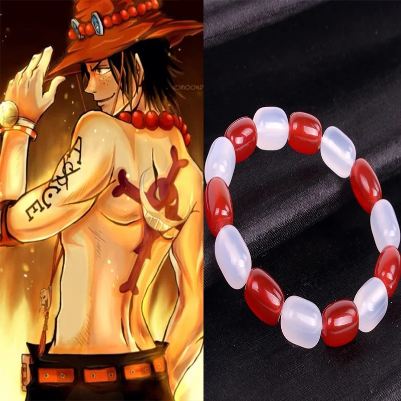 Аниме цельный портретный D Ace браслеты с бусинами амулетный браслет высокого
