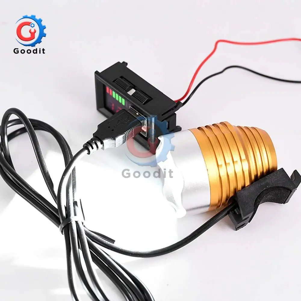 Светодиодный DC 12 6 в двойной USB порт Цифровой вольтметр 3S литий-железо-фосфат