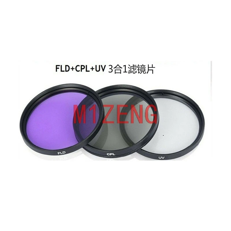 

30 37 40.5 43 46 49 52 55 58 62 67 72 77 82 mm UV + FLD + CPL Lens Filter Protector for canon nikon pentax fuji sony dslr camera