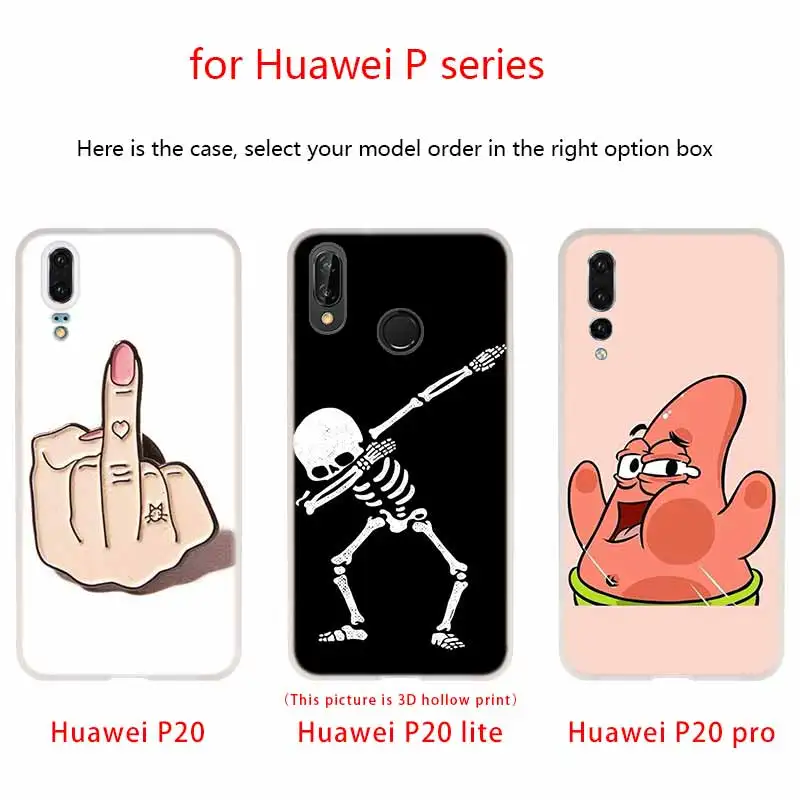 Мягкий силиконовый чехол для телефона с изображением лица и среднего пальца