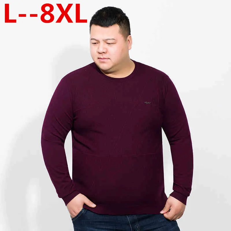 Мужской свитер с дырками размера плюс 10XL 8XL 6XL Весенний новый год модные красные