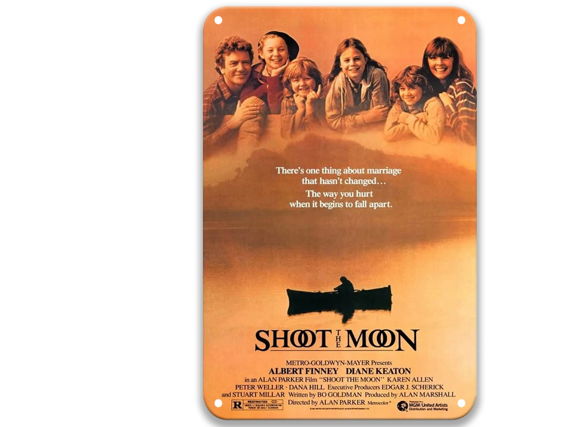 

Shoot the Moon (1982) New Classical Metal Tin Signs Movies Mexican Party Decorations for Custom 8x12 Inches