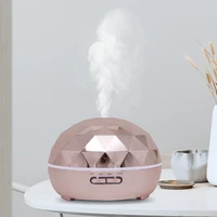 300ml aroma diffuser essential oil electroplated prismatic air humidifier fogger mist maker 7 color light change for home