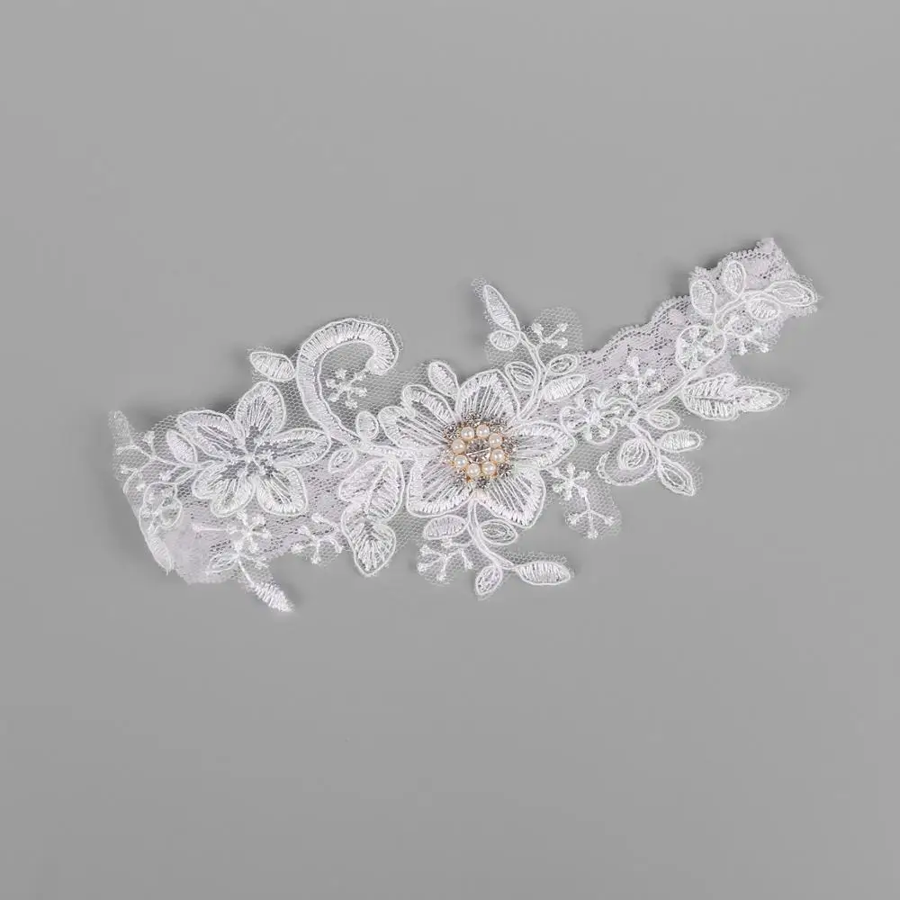 Свадебные винтажные подвязки свадебные кружевные эластичные белые с подвязками