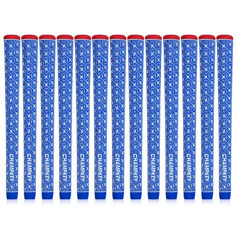 Champkey X Full-Cord Golf Grips Set of 13 All Weather Cord Golf Club Grips Ideal for Clubs Wedges Drivers Irons Hybrids