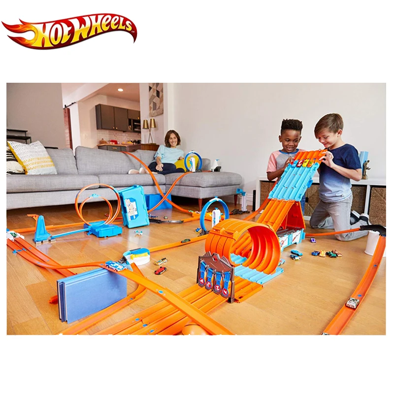 

Hotwheels Car Track Children Toy 2019 New Arrival Multi Funny Building Track Box Racing Sport Car Toys GKT87 For Boy's Birthday