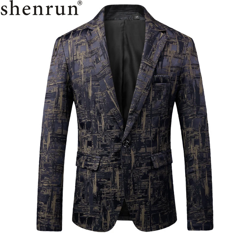 Мужской костюм Shenrun классический брендовый осенний блейзер для мужчин