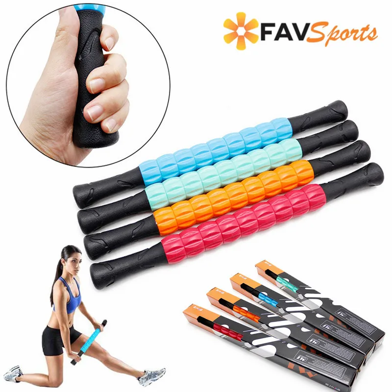 FAVSPORTS Йога Массажная палка 9 Spiky Point Пилатес мышечная физиотерапия снятие массажа