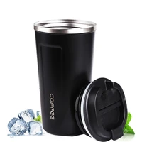 coffee mug thermal cup beer with lid cooler thermo bottle tumbler stainless steel portable car vacuum flask leak proof drinkware