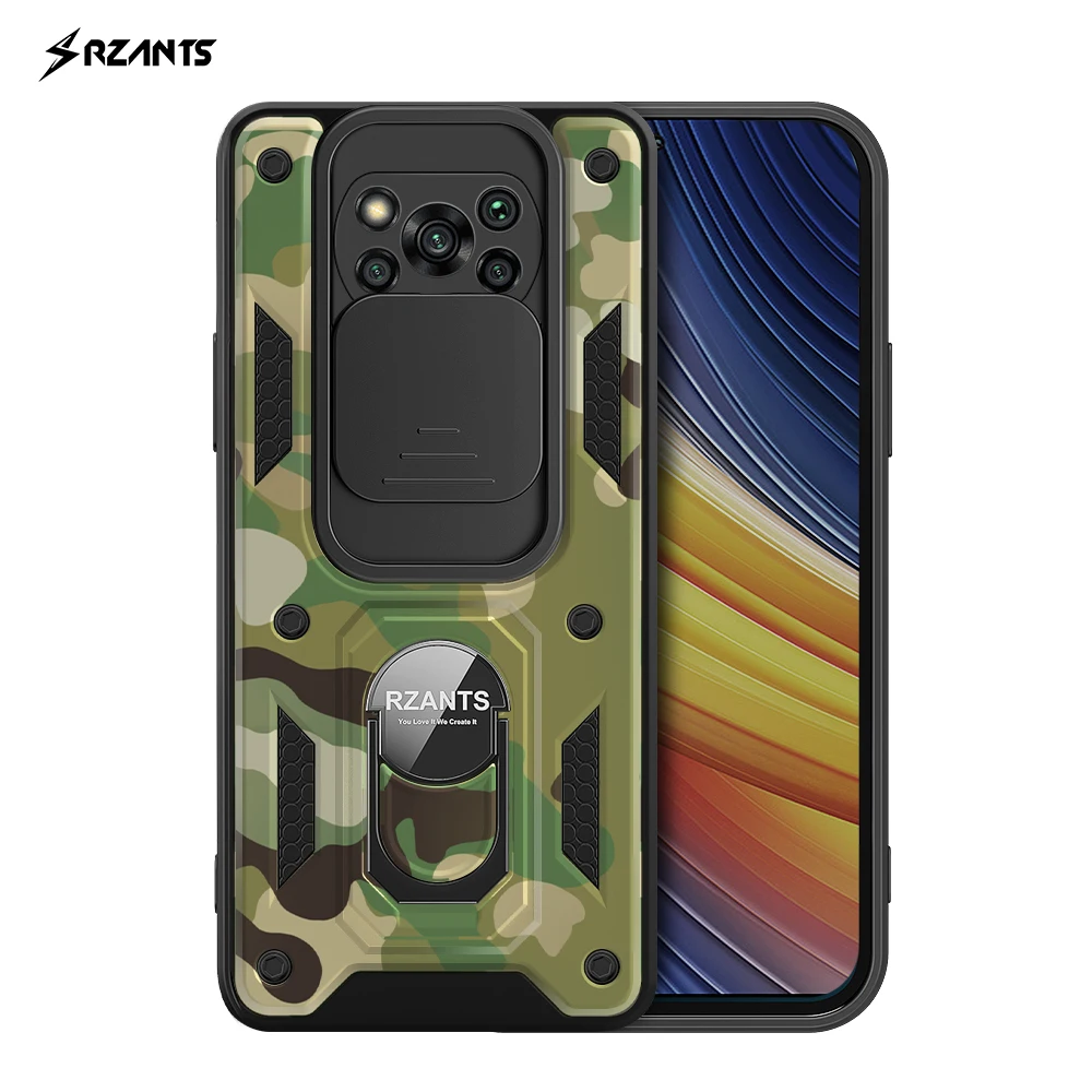 

Rzants For Xiaomi POCO X3 NFC POCO X3 PRO Case [Jungle tank] Military Camouflage Shockproof Ring Holder Cover