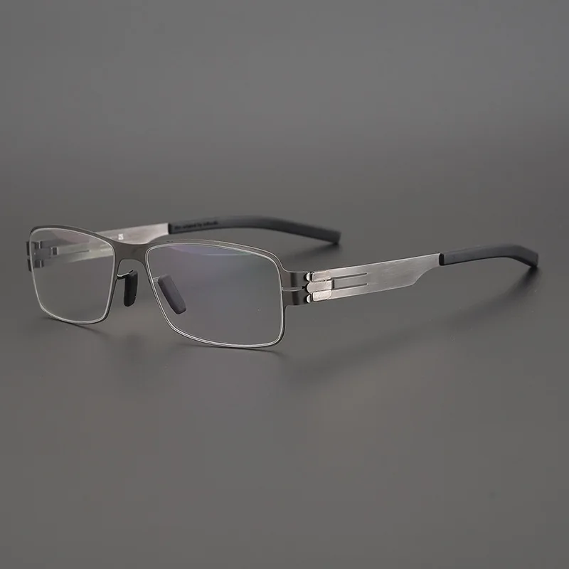 

MONGOTEN Retro Unisex Alloy Full Rim Progressive Multi-focal Lens Eyewear Frame See Near Far Silver Optical Reading Glasses