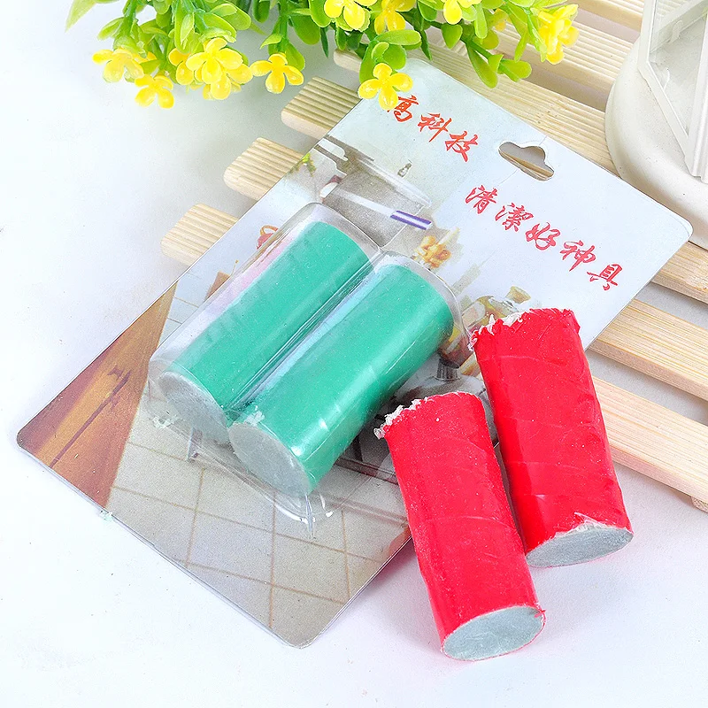 

1set Reusable Magic Stainless Steel Kitchen Metal Rust Remover strong decontamination cleaning brush for tableware