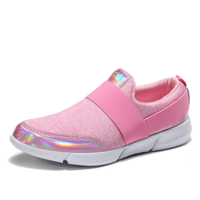 Лоферы женские без шнуровки Повседневные Удобные дышащие туфли из эластичной