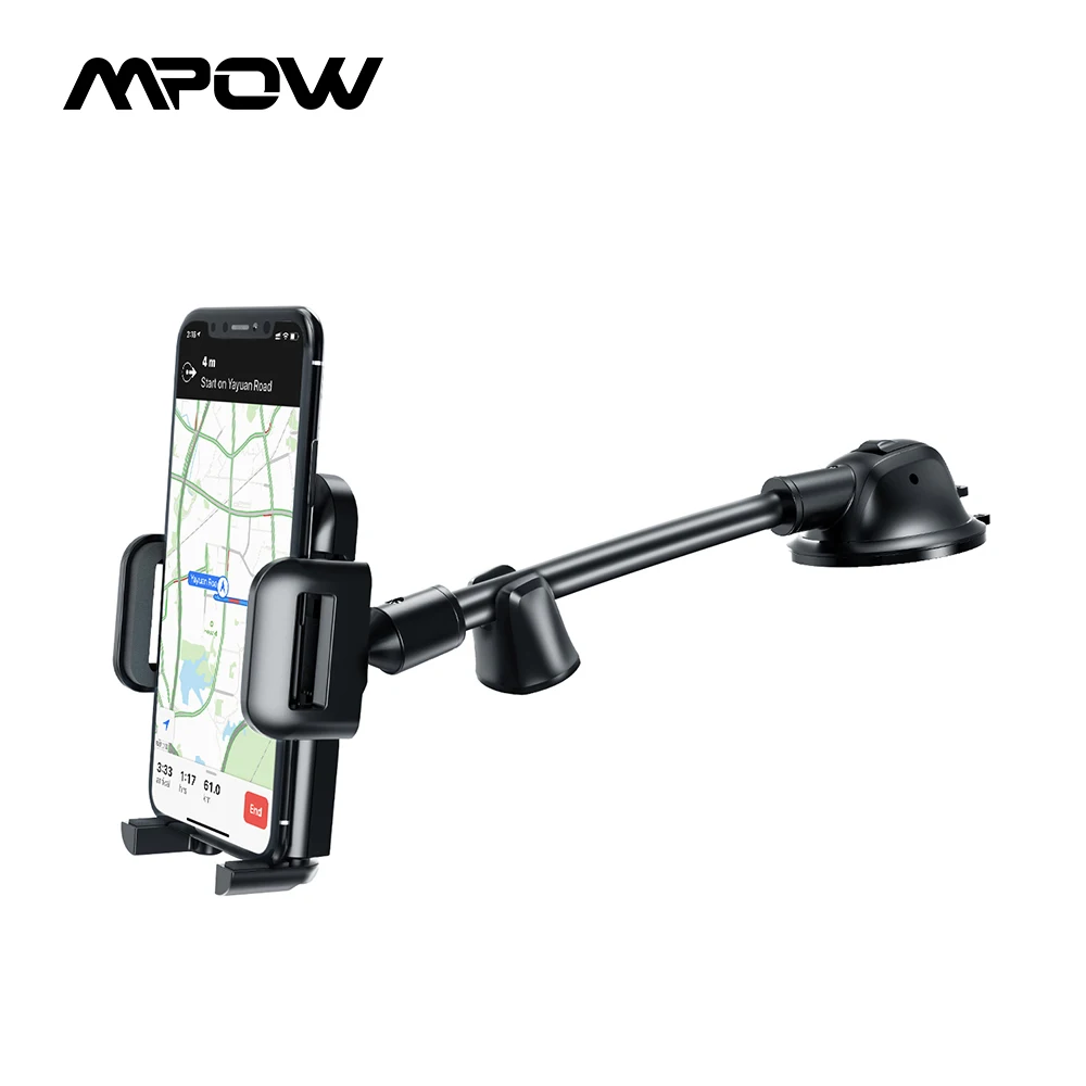 

Автомобильный держатель для телефона MPOW CA139, автомобильный держатель для телефона на лобовое стекло с длинной рукояткой, стабилизатор прот...