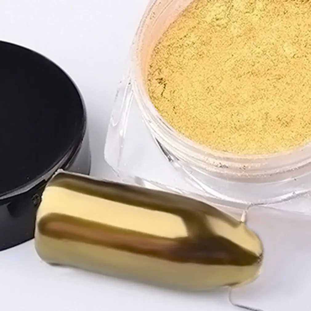 Маникюрный зеркальный порошок розовое золото местное 2 г русалка очень тонкий