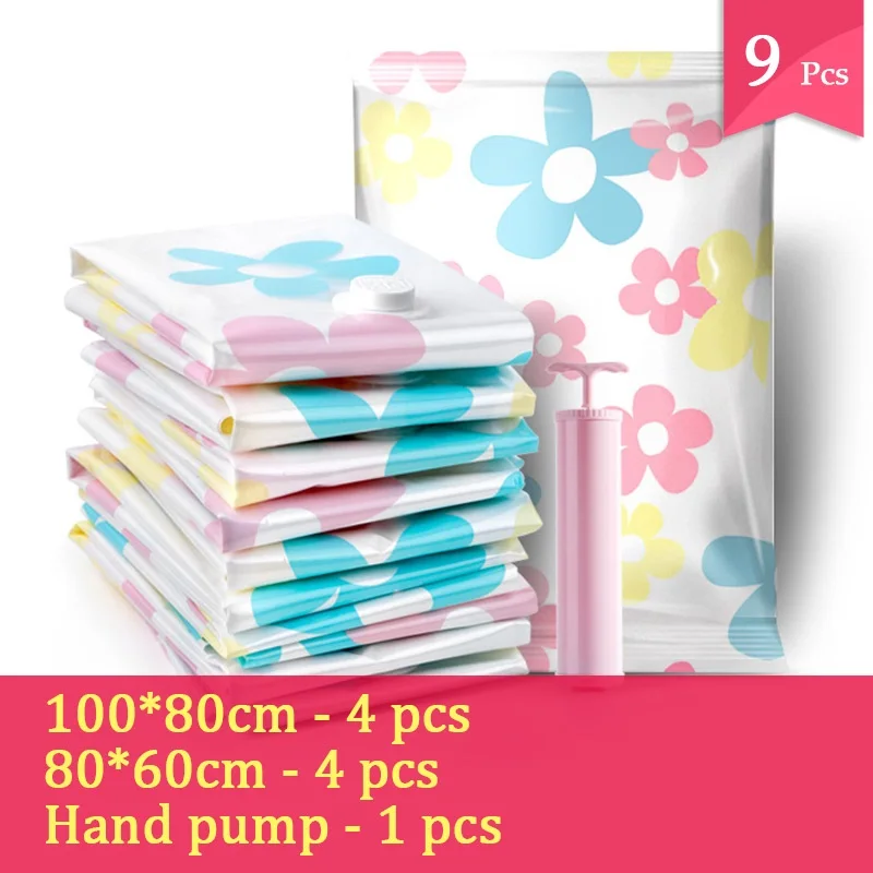 4 шт. большой + средний шкаф для хранения Вакуумная компрессионная сумка комплект