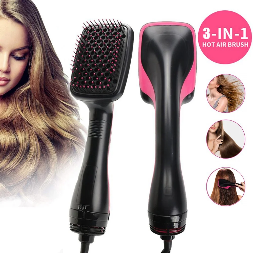 

Hair Dryer Brush Blow Dryer Hair Styler Hot Air Comb One Step Hair Dryer and Volumizer 3 in 1 Blower Brush Hairdryer Hairbrush