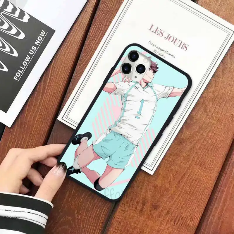 

Anime Haikyuu Oikawa volleyball Phone Case for iPhone 11 12 pro XS MAX 8 7 6 6S Plus X 5S SE 2020 XR